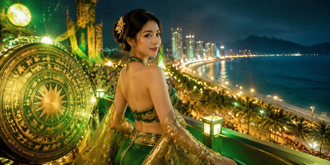 Khung cảnh người chơi thưởng thức casino và cá cược tại bãi biển Nha Trang